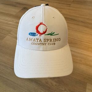 New Amata Spring Country Club White Adjustable Ball Cap Golf Course Thailand
